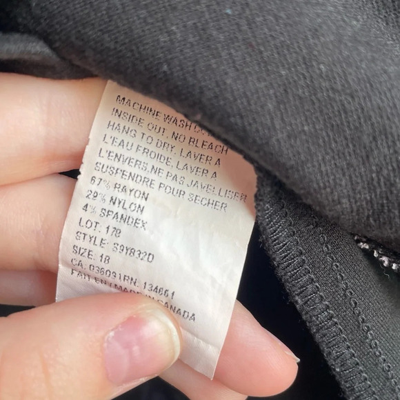 SLICE CANADA DRESS BLACK / WHITE KNEE LENGTH TEEN GIRLS SIZE XXL 18 - Picture 10 of 10